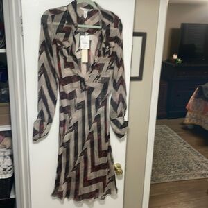 Diane vonFurstenberg vintage sheer dress